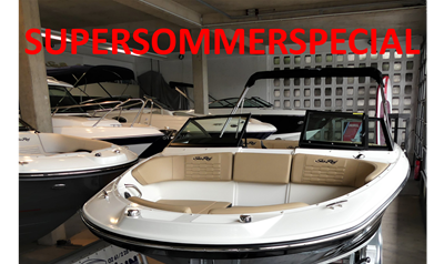 Supersommerspecial: Sea Ray 190 SPXE mit Trailer        € 59.900,-